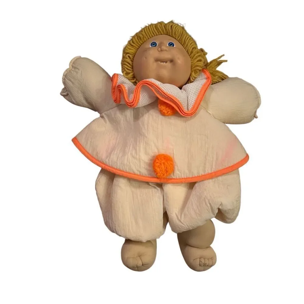 Cabbage Patch Kids 1978 #55 Blonde Doll 16”‎ in a Clown Outfit